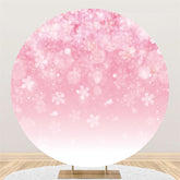 Weiß Blumen Bokeh Funkeln Rosa Geburtstag Hintergrund Banner